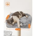 thumbnail image 4 of FEANDREA Cat Tree, Large Cat Tower, 64.6 Inches Cat Activity Center Cat Condo, Light Gray, 4 of 7