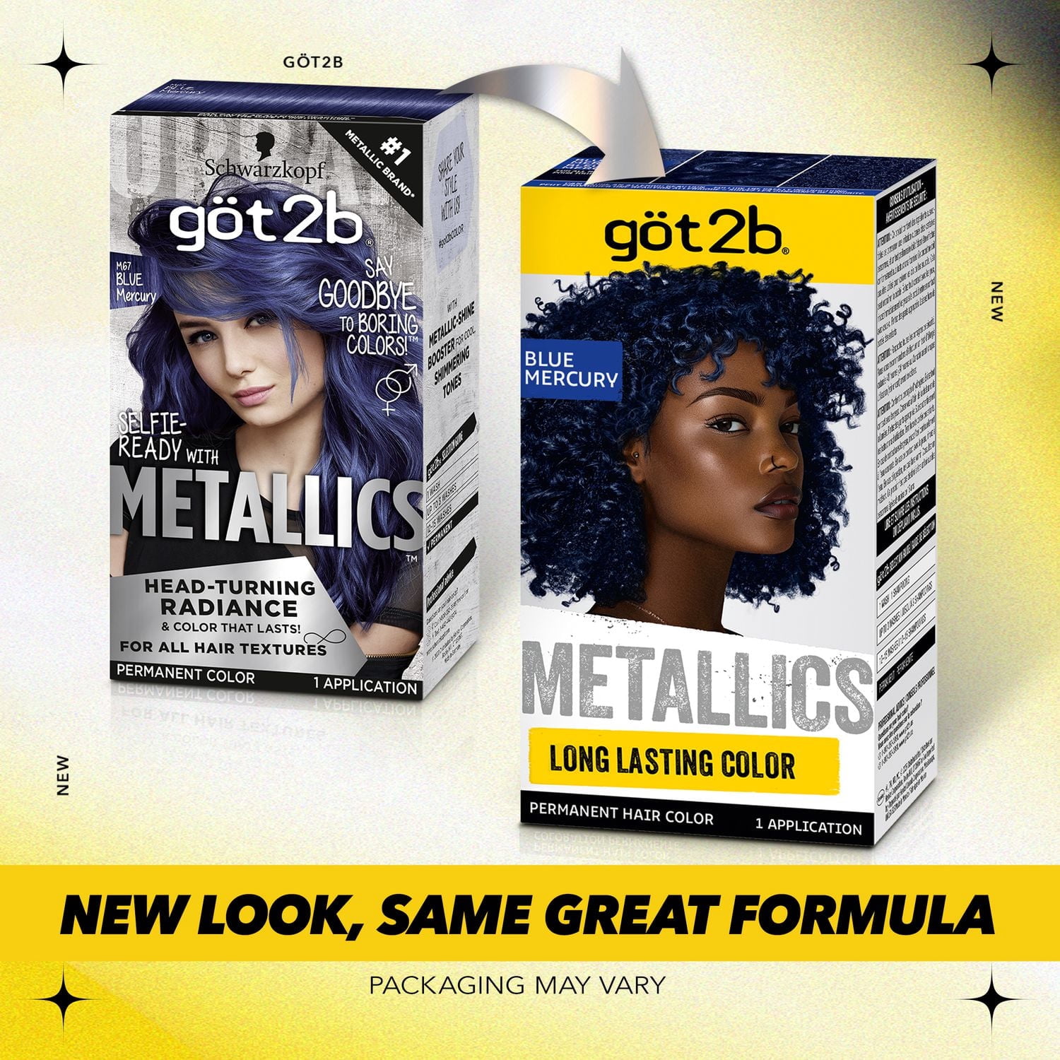 Got2b Metallic Permanent Hair Color M67 Blue Mercury - Walmart.ca