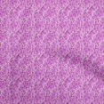 thumbnail image 1 of oneOone Viscose Jersey Fuschia Pink Fabric Text Craft Projects Decor Fabric Printed By The Yard 60 Inch Wide, 1 of 5