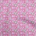 thumbnail image 1 of oneOone Silk Tabby Pink Fabric Abstract Craft Projects Decor Fabric Printed By The Yard 42 Inch Wide, 1 of 4