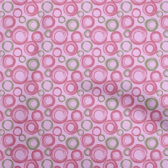 oneOone Silk Tabby Pink Fabric Abstract Craft Projects Decor Fabric Printed By The Yard 42 Inch Wide