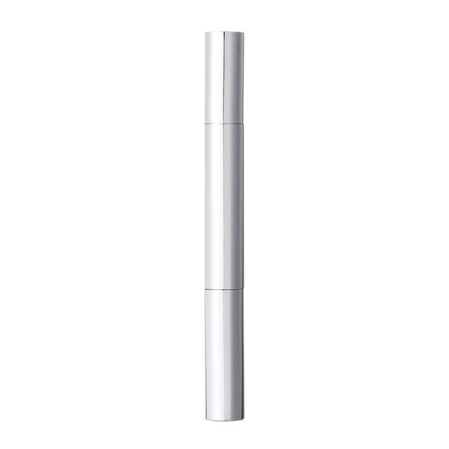 EeaseCA 5 Pcs Stylos de Vernis à Ongles Vides 3 ml avec Embout Pinceau Tube en Aluminium Applicateurs Cosmétiques Contenant (Argent)