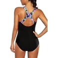 thumbnail image 3 of Charmo Womens Pro One Piece Athletic Bathing Suit Color Block Swimsuit, 3 of 5