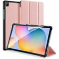 thumbnail image 1 of Samsung Galaxy Tab S8 Ultra Étui SM TX900 TX906 Tablette Intelligent en Cuir Support à Rabat Étui Couverture - Or Rose, 1 of 5