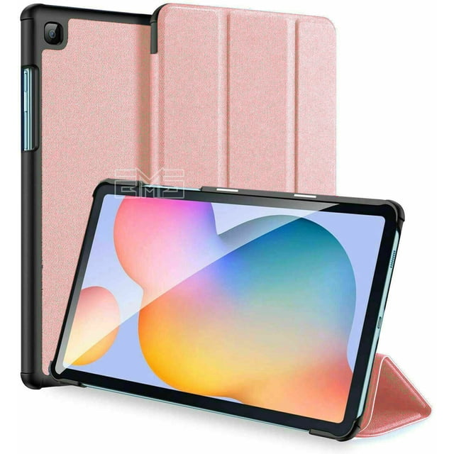 Samsung Galaxy Tab S8 Ultra Étui SM TX900 TX906 Tablette Intelligent en Cuir Support à Rabat Étui Couverture - Or Rose