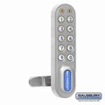 thumbnail image 1 of Salsbury 22290SLV Electronic Lock For Extra Wide Designer Wood Locker Door - Silver, 1 of 3