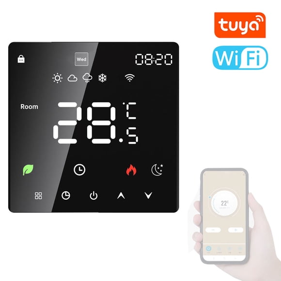 Amdohai Tuya Wifi LCD Display Intelligent Temperature Controller Electric Water Heating Device Thermostat Weekly Programmable