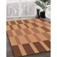 thumbnail image 3 of Ahgly Tapis Rectangulaire Orange Lavable en Machine, 7 Pieds x 9 Pieds, 3 of 7