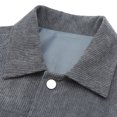 thumbnail image 4 of IROINNID Mens Shacket Deals Comfy Hardshell Jacket Outdoor Retro Trench Button Down Shacket,Dark Gray, 4 of 5