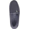 thumbnail image 4 of Roxoni Mens Slippers, Suede Moccasin Slipper with Memory Foam Grey, 4 of 5