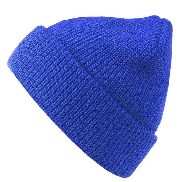 Bangcool Bonnet à Revers Côtelé Classique Couleur Unie pour Hommes Femmes