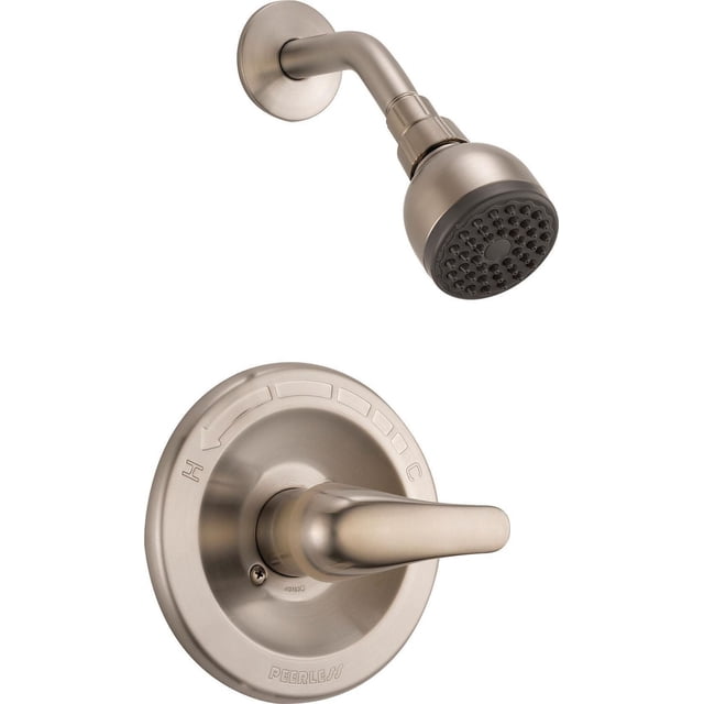 Peerless Shower Only Complete Rough and Trim in Brushed Nickel