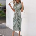 thumbnail image 4 of CEHVOM Chemise Aguichant à Boutons en Dentelle Imprimée pour Femmes Robe Longue à Manches Courtes, 4 of 7