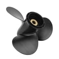 thumbnail image 4 of 3 Blades Boat Motor Propeller 10 Splines Teeth Right Rotation 10in Pitch Replacement for SUZUKI 8‑20HP Outboard Engines, 4 of 14