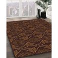 thumbnail image 3 of Ahgly Tapis Rectangulaire Lavable en Machine Intérieur Transitionnel Acajou Brun, 8 Pieds x 10 Pieds, 3 of 7