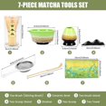 thumbnail image 2 of CHUANK 7Pcs Japanese Matcha Tea Set  Matcha Making Starter Kit with Matcha Whisk Bowl Whisk Holder Scoop and Strainer Safe Bamboo Matcha Whisk and Ceramic Bowl Set for Matcha Tea, 2 of 7