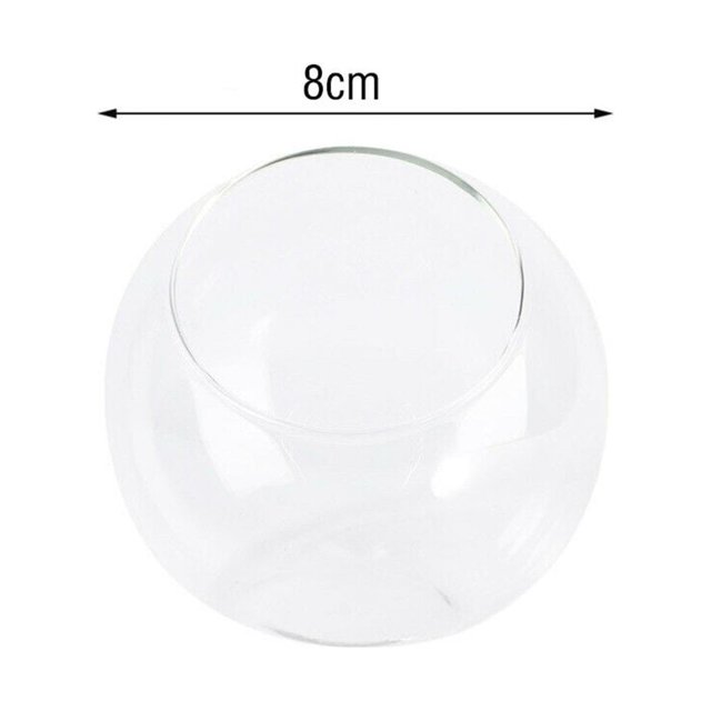 suyin 1Pcs Micro Landscape Glass Vase Succulent Plant Terrarium Container Flower Pots