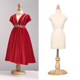 thumbnail image 3 of Mannequin Entièrement avec Base Ronde en Bois Dressmaker, 3 of 7