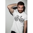 thumbnail image 3 of Men's Graphic T-Shirt Bicycle Donuts Simpson Eco-Friendly Limited Edition Short Sleeve Tee-Shirt Vintage Birthday Gift Novelty, 3 of 7