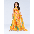 thumbnail image 4 of DWEEP SARA Ensemble de Sharara Jaune à Imprimé Floral Festif pour Filles – Style 4904, 6-7 Ans(26), 4 of 4