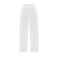 thumbnail image 3 of Plebaso Womens Velvet Pants Elastic Waist Drawstring Lounge Pants Straight Leg Trousers with Pockets, 3 of 5