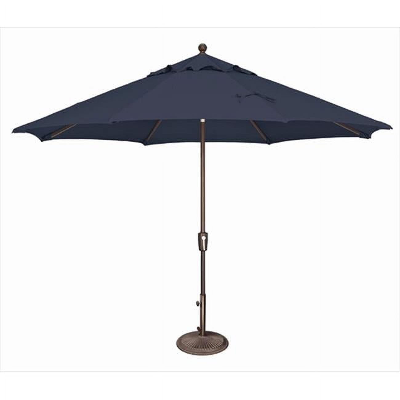 SimplyShade 11 ft. Catalina Octagon Push Button Tilt Market Umbrella Navy