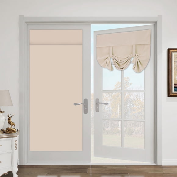 Amzcrzy Door Curtain Door Curtains for Door Window Thermal Insulated Privacy Sidelight Curtains for Front Door 26 X 68 Inch Room Darkening Curtains Tie Up Shades, 26W X 68L Home Decor