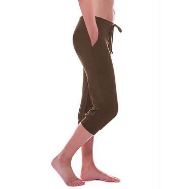 UPPADA Mes Commandes Passées par Moi Pantalons Capri pour Femmes Pantalons Cargo Grande Taille Décontractés à Jambe Grand Pantalon Court d'Été Pantalons de Randonnée avec Poches Pantalons Cargo à Cordon pour Femmes