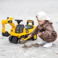 thumbnail image 4 of Costway Pelle Excavatrice à Rid-On pour Enfants sous Licence avec Godet de Creusage et Rangement, 4 of 10