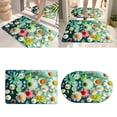 thumbnail image 2 of Binwennn Small Area Rug for Bedroom Floral Tech Fabric Bath Mat Set Entrance Mats Absorbent Door Mats 2 Piece Set For Bathroom & Entryway, 2 of 6