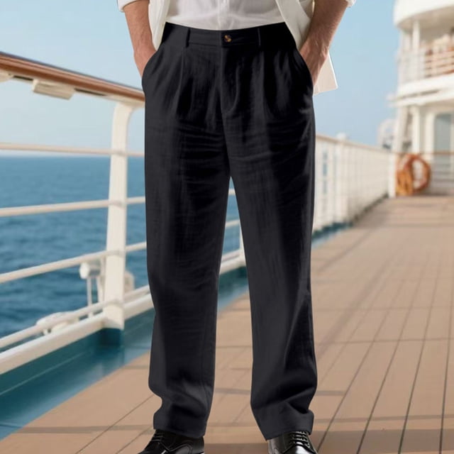 Ceisia Pantalon Habillé en Coton à Rayures Rétro Droit Décontracté pour Homme, Cadeau, Doux, Structuré, Mince, à Rayures, Multicolore