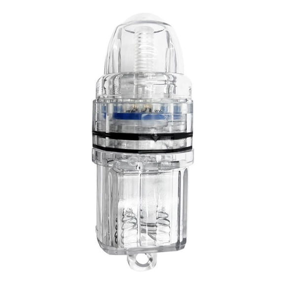 Bgsha Lumière Attirant les Poissons Leurre de Pêche Lumière Pêche en Plein Air Longue Durée de Vie Batterie Remplaçable Lumière à 360 Degrés pour la Pêche en Bateau