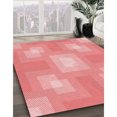 thumbnail image 3 of Ahgly Company Tapis d'Intérieur Ronds Transitionnels Pastel Rose Lavables à la Machine, 3 Pieds Rond, 3 of 7