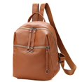 thumbnail image 4 of AMERTEER Women Backpack Tide Bag Wild Soft Leather Student Bag Simple Backpack, 4 of 6