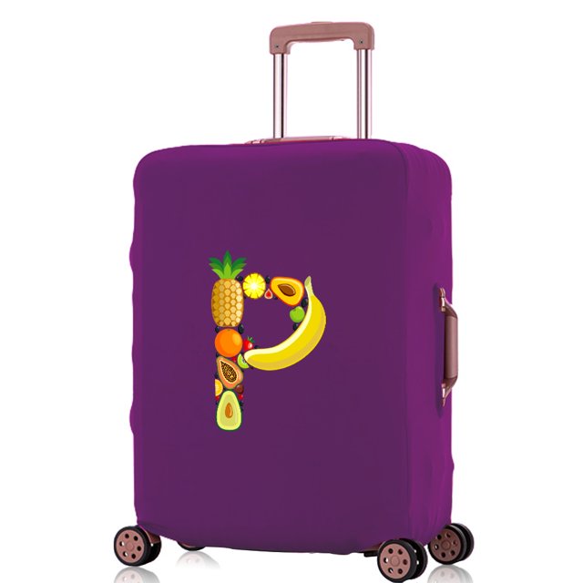 Travel Accessories Luggage Covers Travel Suitcase Cover Protector Reusable Washable 18-32inch Fruit Printed Pattern Series 8fruit P L