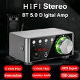 thumbnail image 2 of HIFI BT5.0 Digital Amplifier Mini Stereo Audio Amp 100W Dual Channel Sound Power Audio Receiver Stereo AMP USB AUX for Home Theater USB TF Card Player, 2 of 5