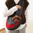 thumbnail image 1 of LSLJS Small Pet Dog Sling Carrier, Breathable Mesh Travelling Pet Hands-Free Sling Bag Adjustabled Padded Strap Front Pouch Single Shoulder Bag for Dogs Cats, Shoulder Backpack, 1 of 8