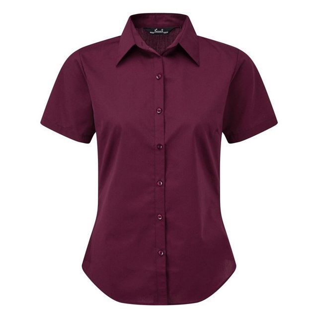 Premier Blouse en Popeline à Manches Courtes / Chemise de Travail Unie