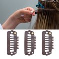 thumbnail image 1 of Extension de Cheveux de Pinces à Perruque, 50pcs 8 Conseils 8 Pinces à Perruque Snap Peigne Snap Clips Extension de Cheveux Haut de Gamme, 1 of 14