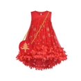 thumbnail image 1 of Girls Dress Christmas Bag 2pc Set Christmas Tree Snow 3D Floral 5 Years, 1 of 1