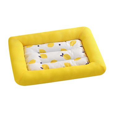 Tapis de Refroidissement pour Chien - Tapis de Refroidissement Automatique pour Chien - Confortable Imperméable à l'Eau Cool Pet Yellow 45x37CM 5kg