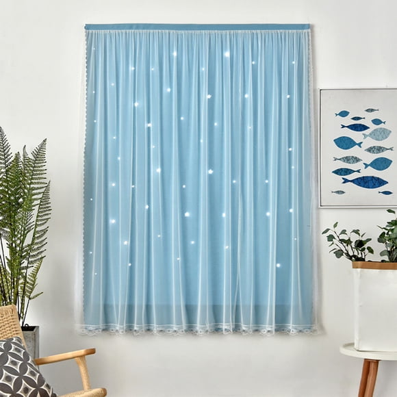 Wuztai Sheer Curtains, 39x59 Inch Light Filtering Window Panels, Elegant Semi-Sheer Bedroom Curtains for Noise Reduction Temperature Control