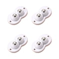 thumbnail image 1 of Yhmxh Adhesive Pulley Universal Wheel, Can Be Fixed On The Bottom Of The Trash Can, The Bottom Of The Storage Box, Etc., Easy To Move (4 Pcs, Double Ball Pulleys) Kitchen Essentials Home and Kitchen, 1 of 1