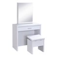 thumbnail image 1 of Harvey Vanity Set with Lift-Top Stool White, 1 of 15