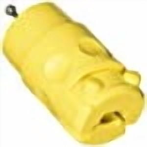 Connecteur trifilaire Leviton en PVC 15 A-125 V en jaune