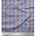 thumbnail image 1 of Soimoi Polyester Crepe Fabric Floral,Dog & Cat Animal Print Fabric by The Yard 52 Inch Wide, 1 of 3