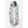thumbnail image 2 of Bimba Gray Text & Bunny Kids Pure Silk Printed Head Bandanas Summer Neck Wrap Scarf 40 x 40 Inches, 2 of 6
