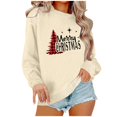 thumbnail image 1 of Pisexur Sweat-Shirt de Noël Décontracté à Manches Longues Col Rond pour Femmes, Chandail Ample et Confortable, Imprimé Mode Festival Automne, 1 of 4