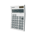 thumbnail image 2 of Calculatrice de bureau Sharp EL124TGY pour le secondaire, le cégep et le bureau, écran ACL 12 chiffres à double alimentation, touches de taxe, mémoire à 4 touches et fonction grand total (GT), 2 of 6