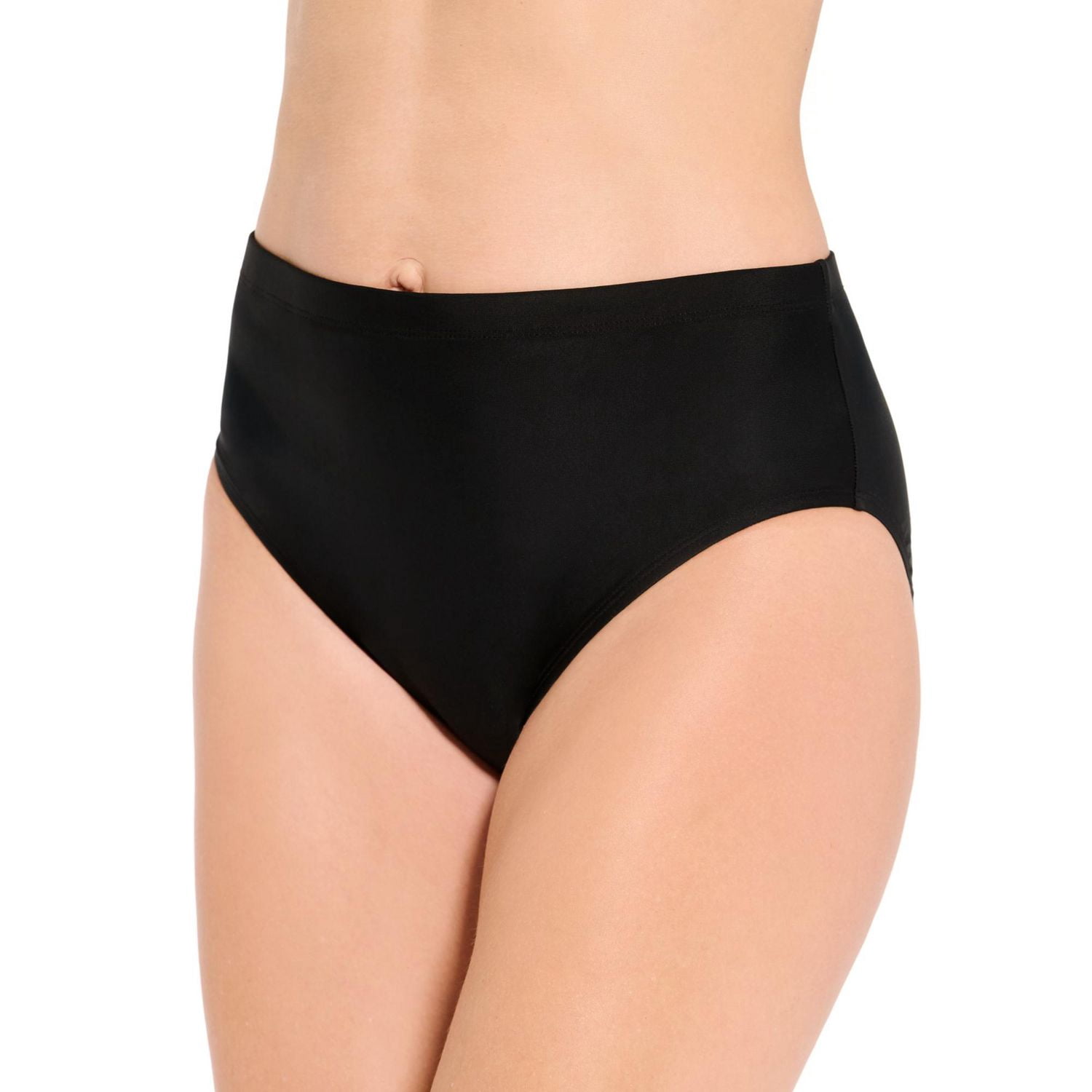 Krista Bas de bikini noir à couverture complète pour femme